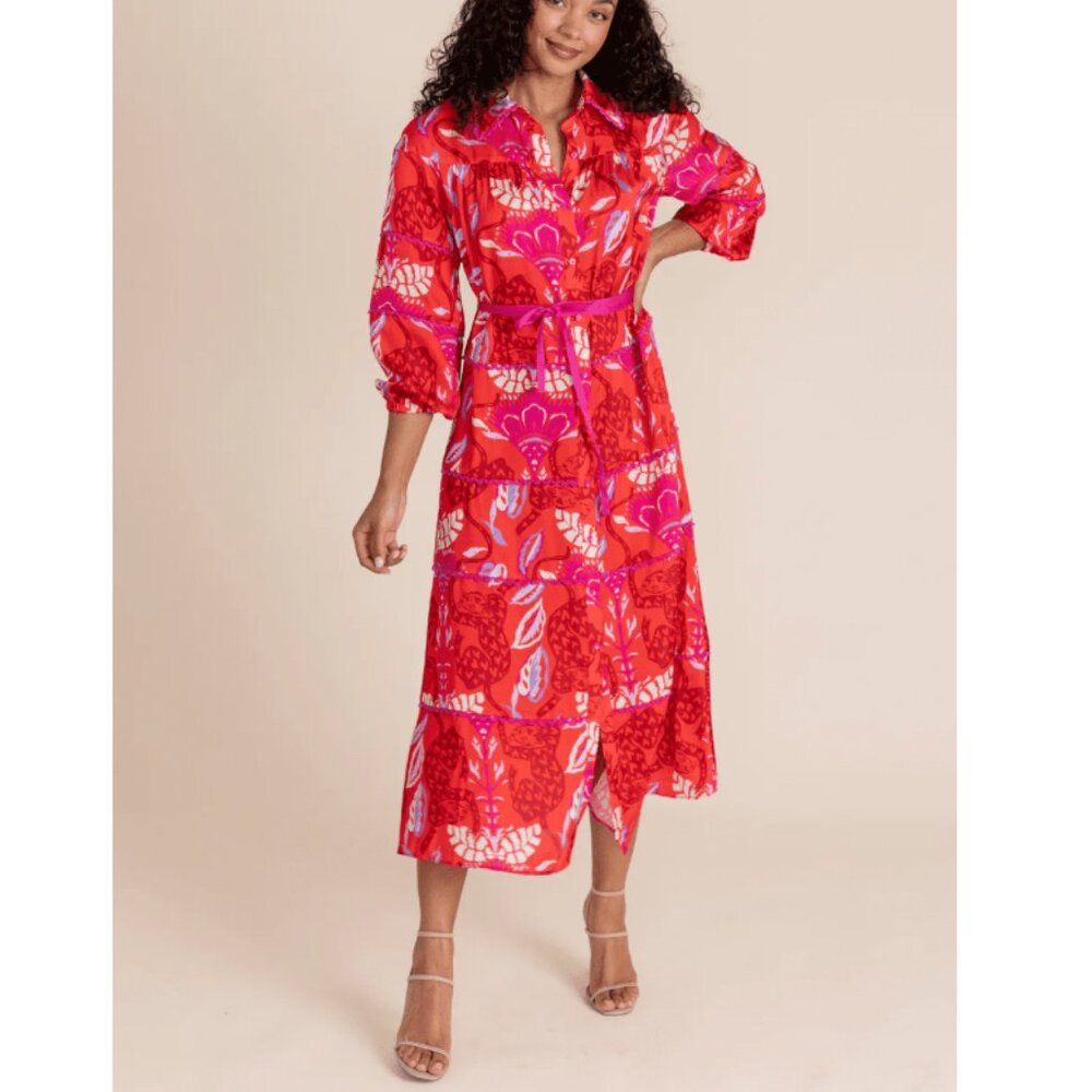 Alden Adair Women's Leopard Love Leo Maxi Renee Dress